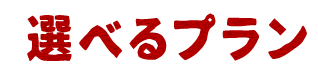 選べるプラン